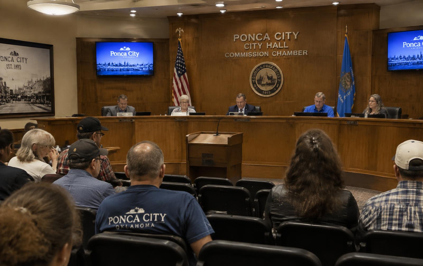 Residents filled the commission chamber during Monday's public comment period.